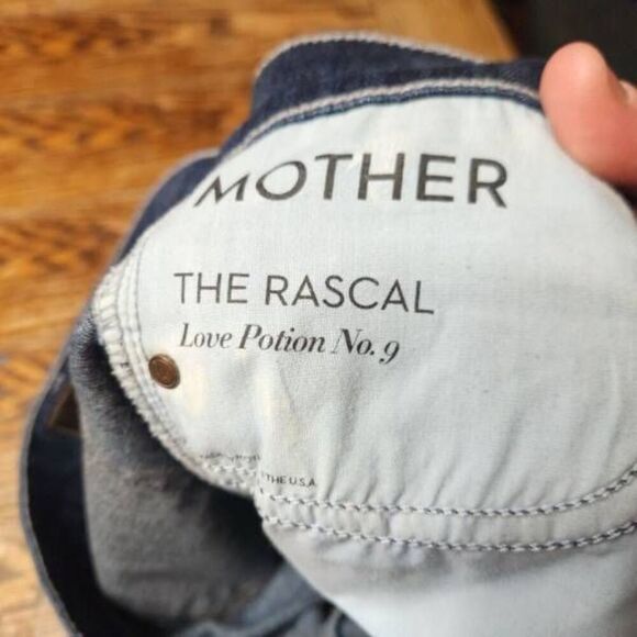 Mother  The Rascal Straight Leg Jeans love potion No. 9 Sz 25 - Picture 5 of 7